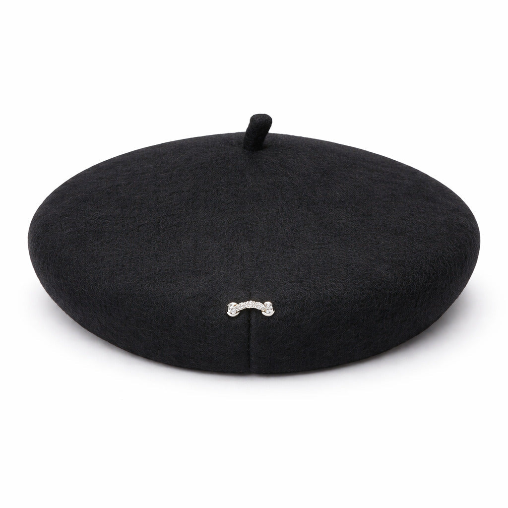Béret Femme Raffiné avec Broche – Charme Parisien