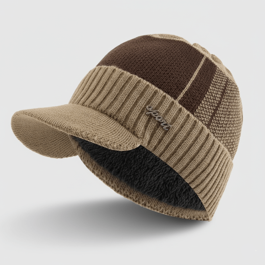 Bonnet Casquette Homme avec Visière Kaki