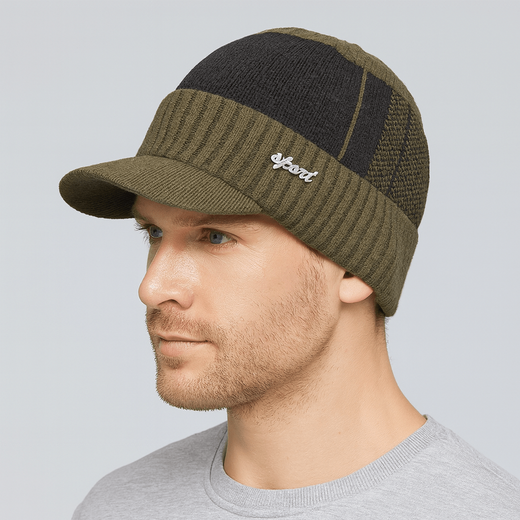 Bonnet Casquette Homme avec Visière Vert