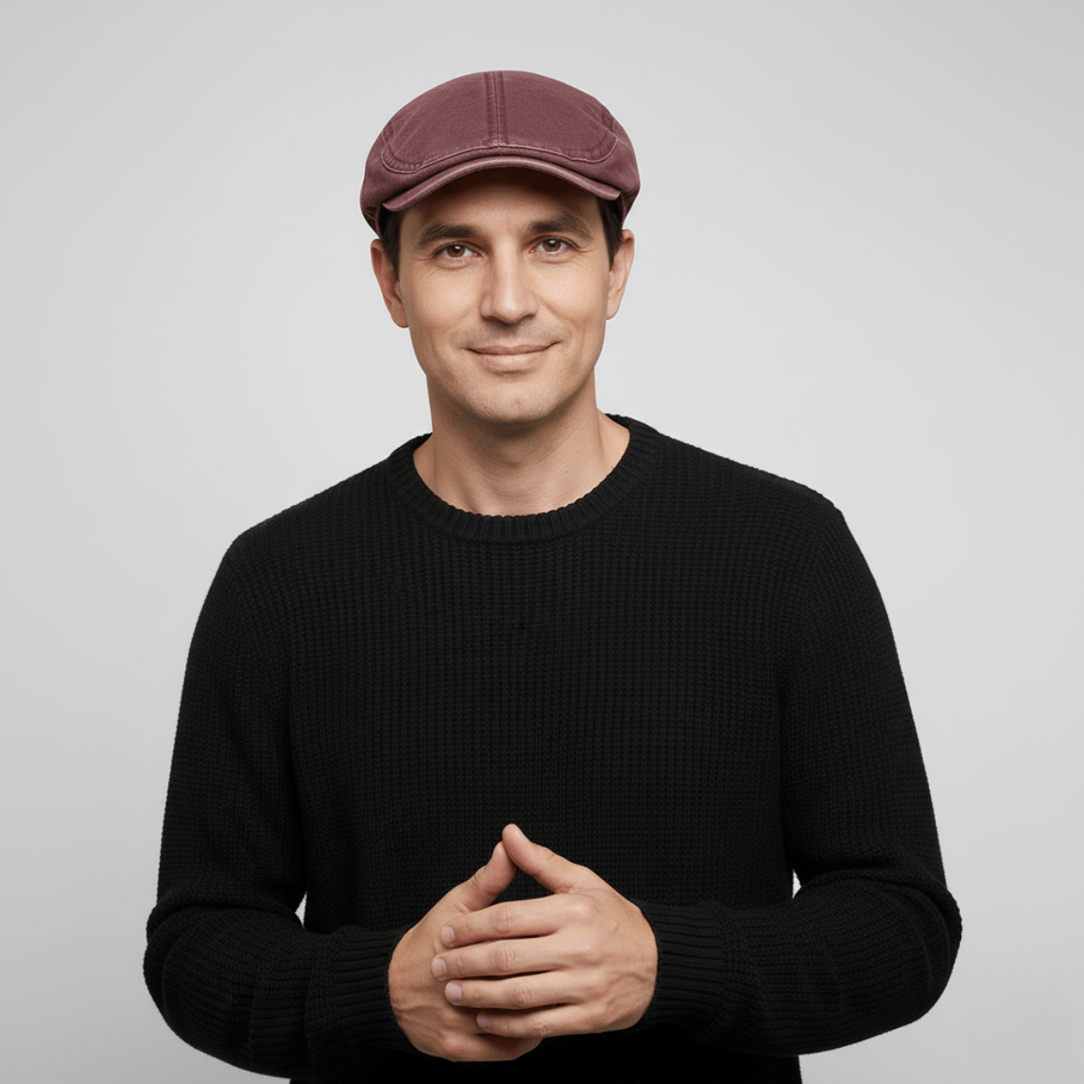 Casquette Béret Homme Tendance Bordeau