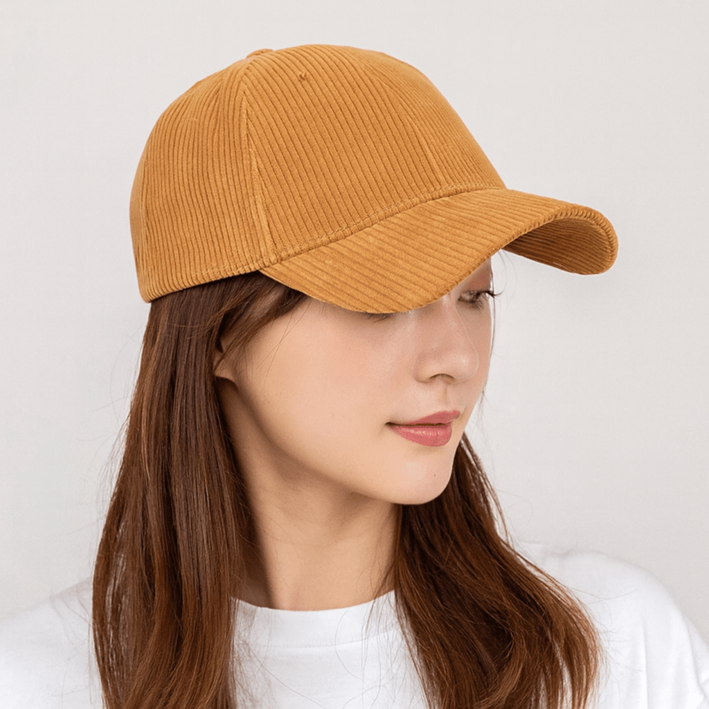 Casquette Velour Cotelé Femme