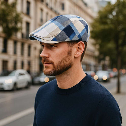 Béret Motif Carreaux - Britcap