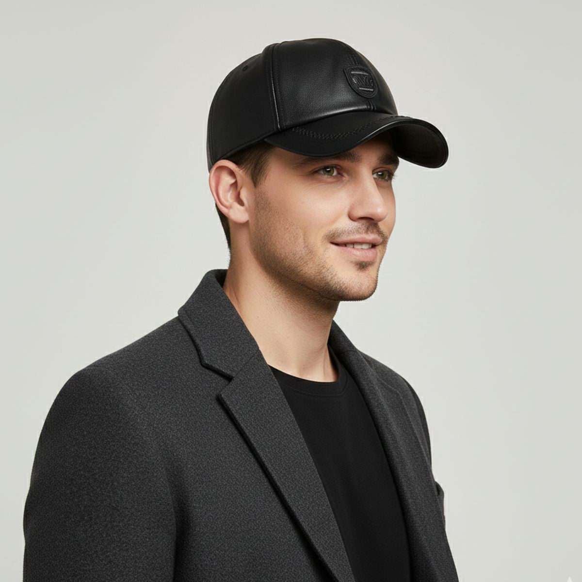 Casquette Baseball Cuir Homme