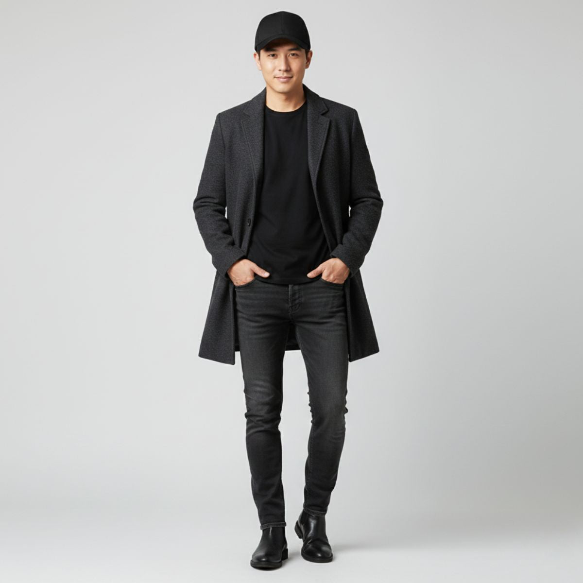 Casquette Baseball Noir Homme