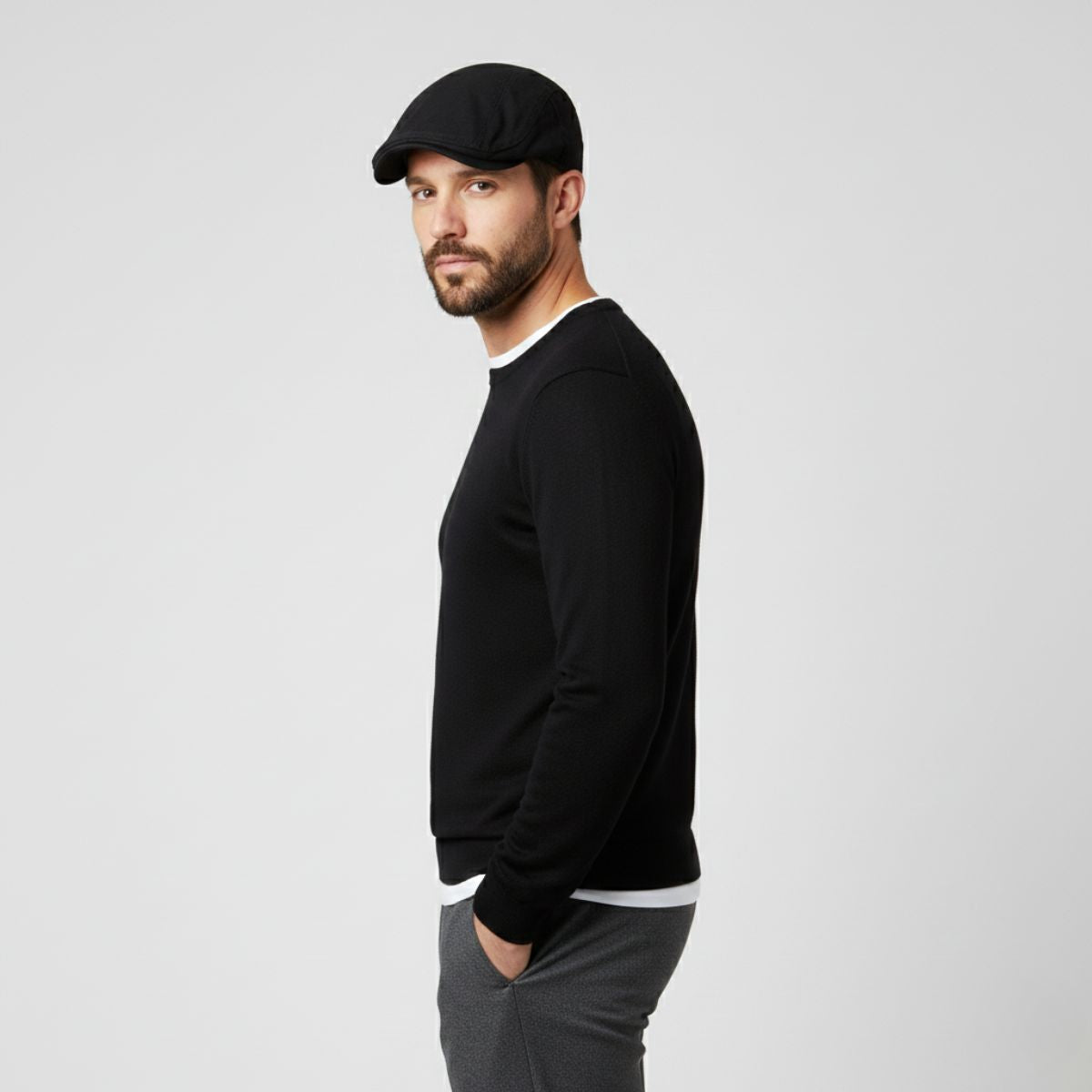 Casquette Plate Homme