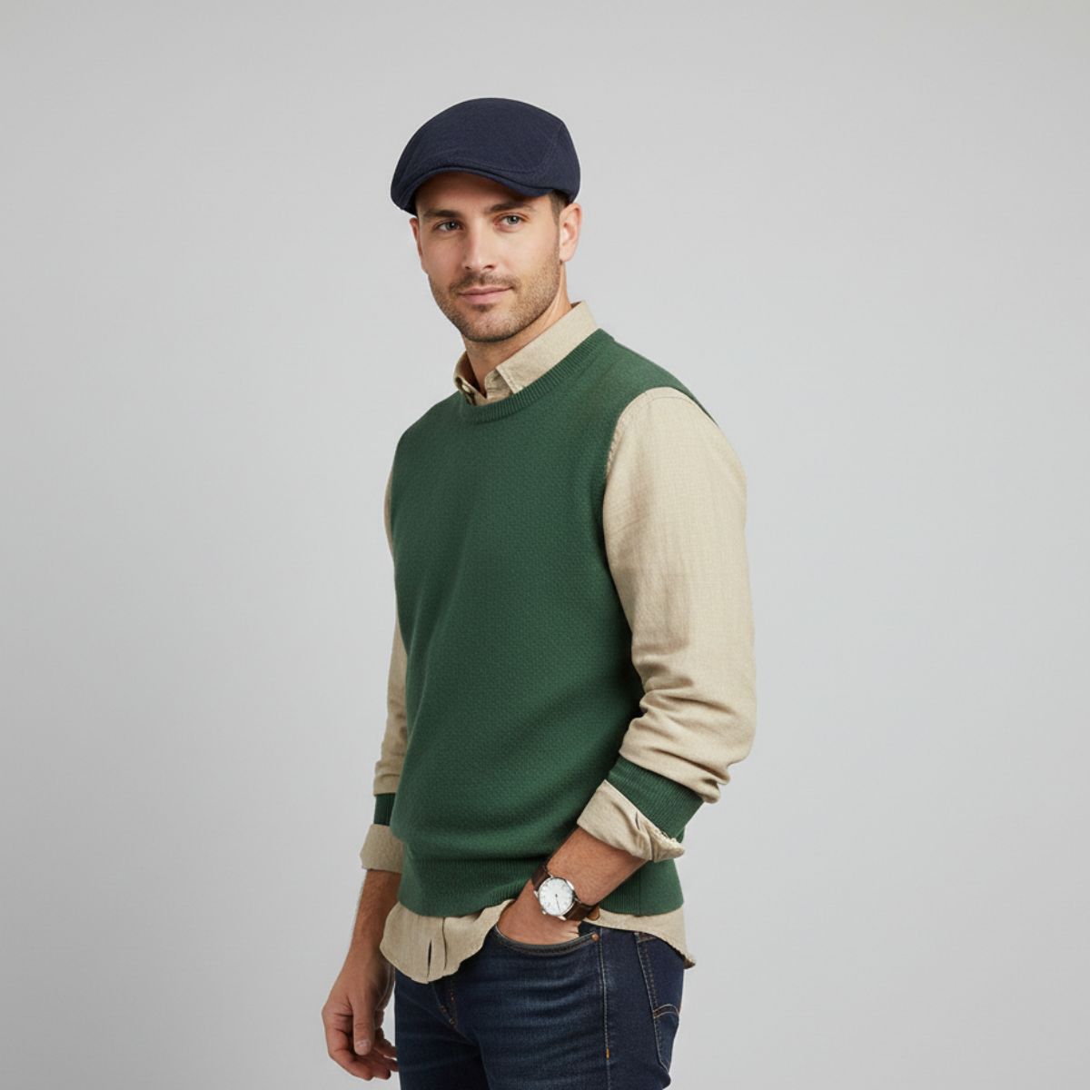 Casquette Plate Homme Hiver