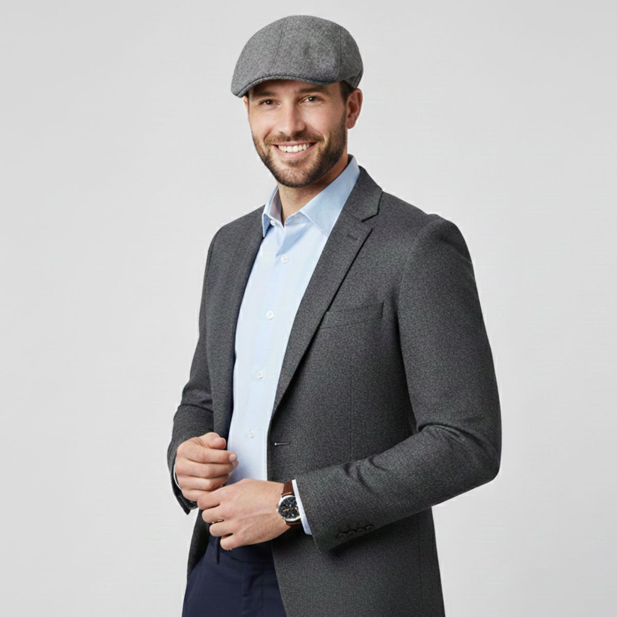 Casquette Plate Homme Lin