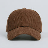 Casquette Velours Marron Homme
