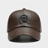 Casquette Baseball Cuir Homme