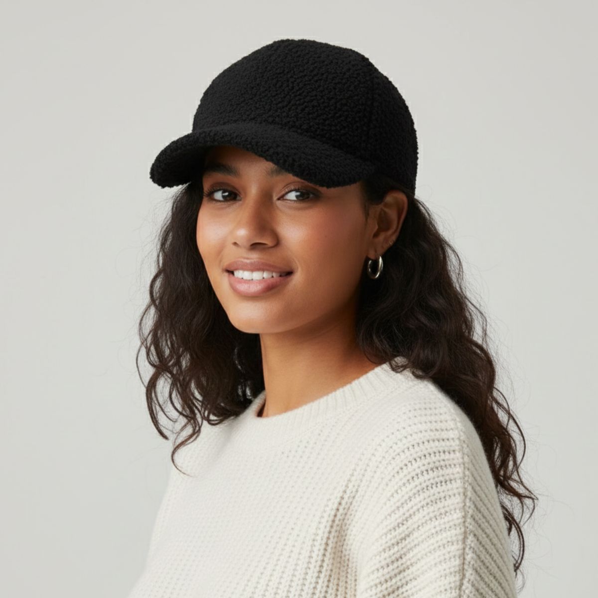 Casquette Laine Noire Femme