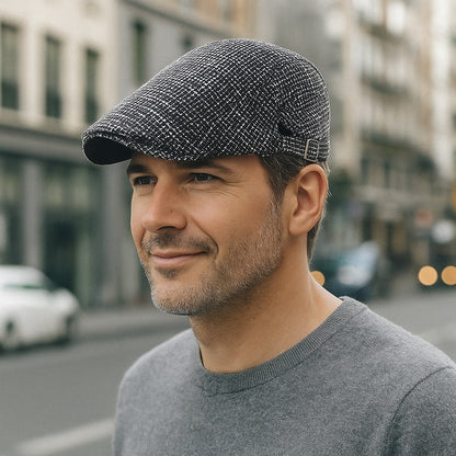 Béret Homme Vintage en Lin Léger - Glamberet