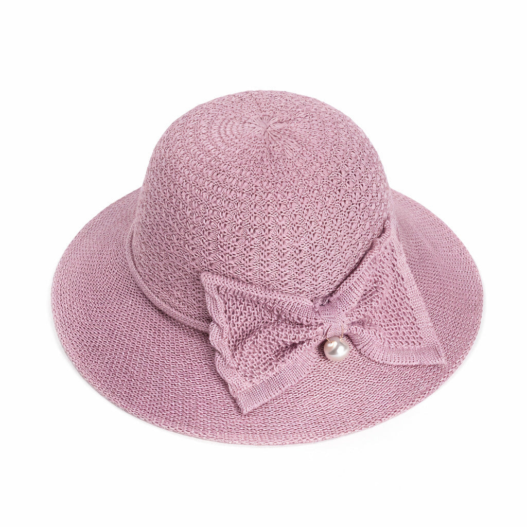 Chapeau de Paille Femme Chic Ruban