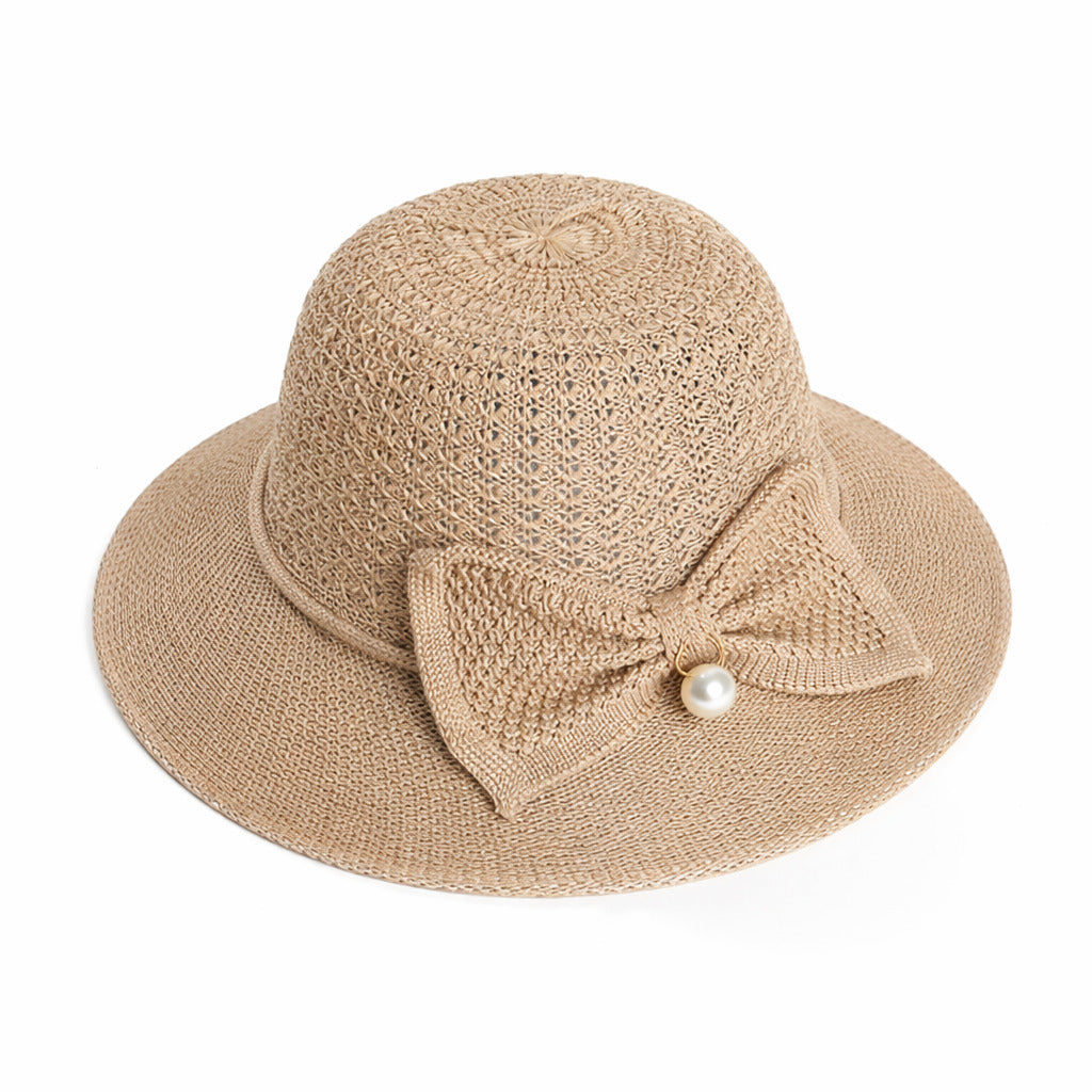 Chapeau de Paille Femme Chic Ruban
