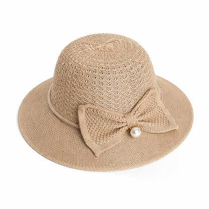 Chapeau de Paille Femme Chic Ruban