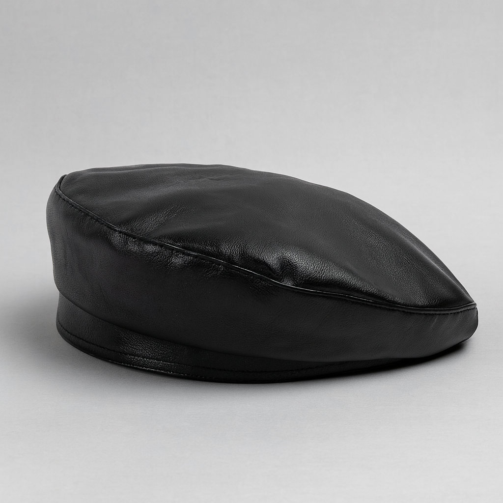 Casquette Beret Cuir Femme