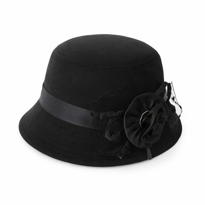 Chapeau Melon Cloche Femme Fleur