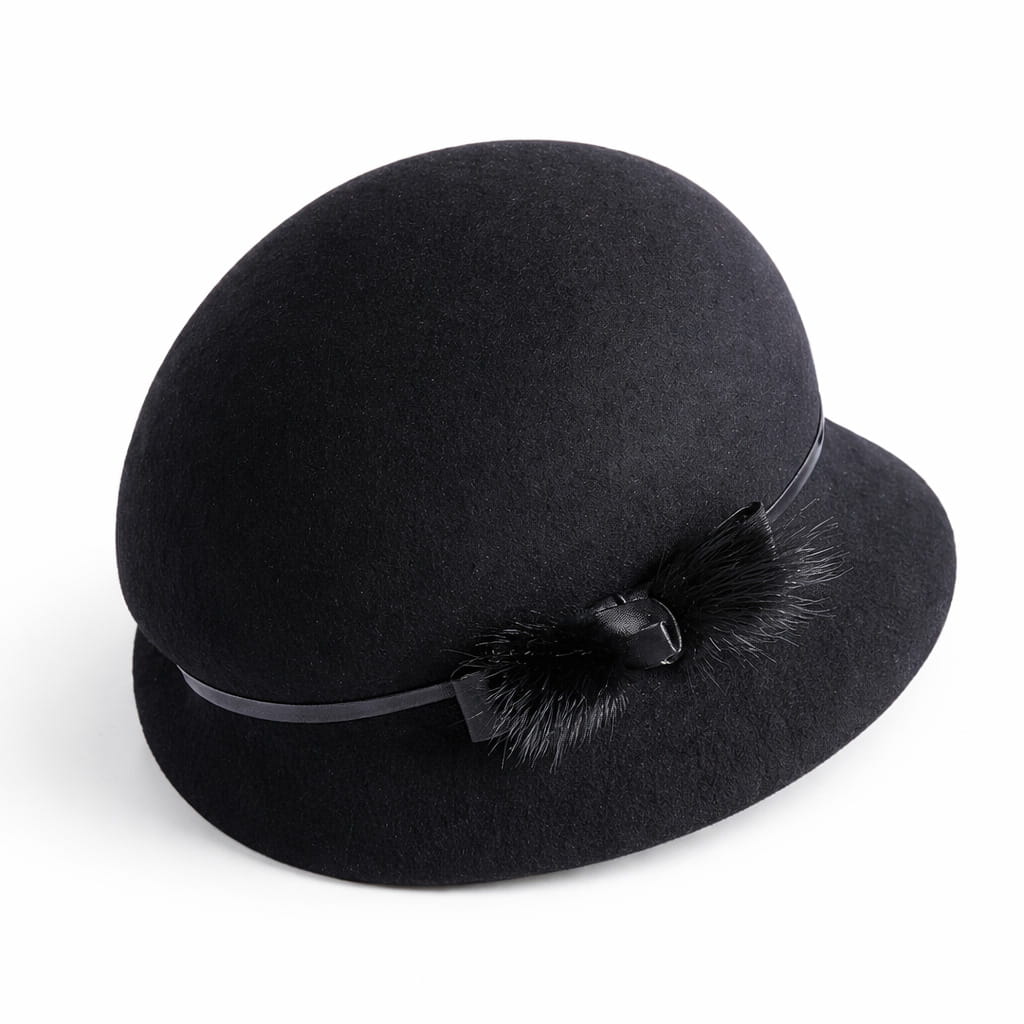 Chapeau Cloche Melon Femme 100% Laine