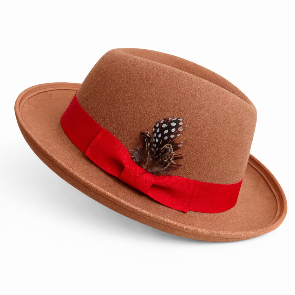 Chapeau Melon Fedora Plume