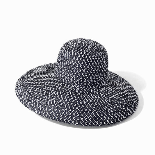 Chapeau de Paille Large – Motif Tressé Original