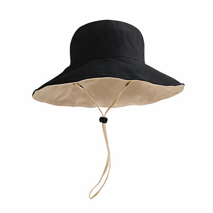 Bob Femme Reversible à Large Bord 100% Coton - Brise