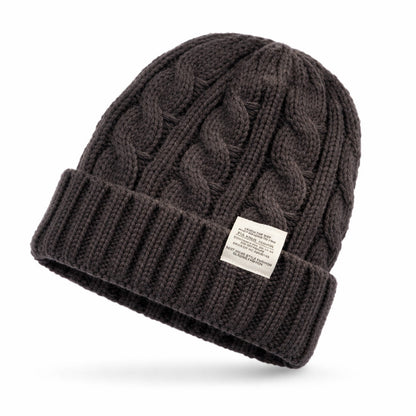 Bonnet Femme Cocoon Tricot Torsadé - Hivernia