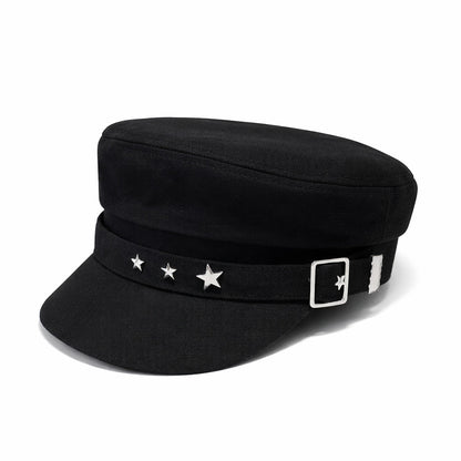 Béret Casquette Gavroche Femme Étoile Luxe