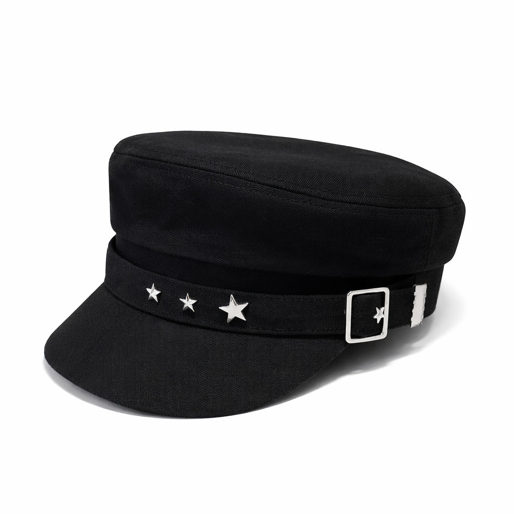Béret Casquette Gavroche Femme Étoile Luxe