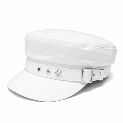 Béret Casquette Gavroche Femme Étoile Luxe