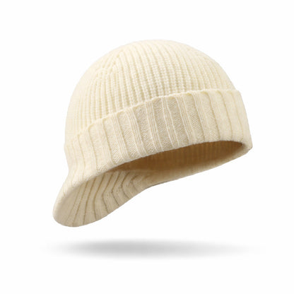Bonnet Femme Hiver en Laine Doux avec Visière - SoftShield