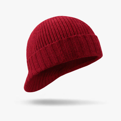 Bonnet Femme Hiver en Laine Doux avec Visière - SoftShield
