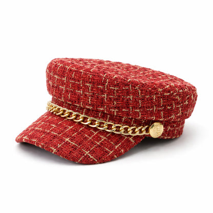 Béret Casquette Gavroche Femme à Chaine