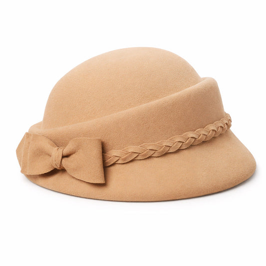 Chapeau en Laine Melon Cloche Femme - Casual
