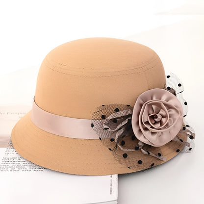 Chapeau Melon Cloche Femme Fleur