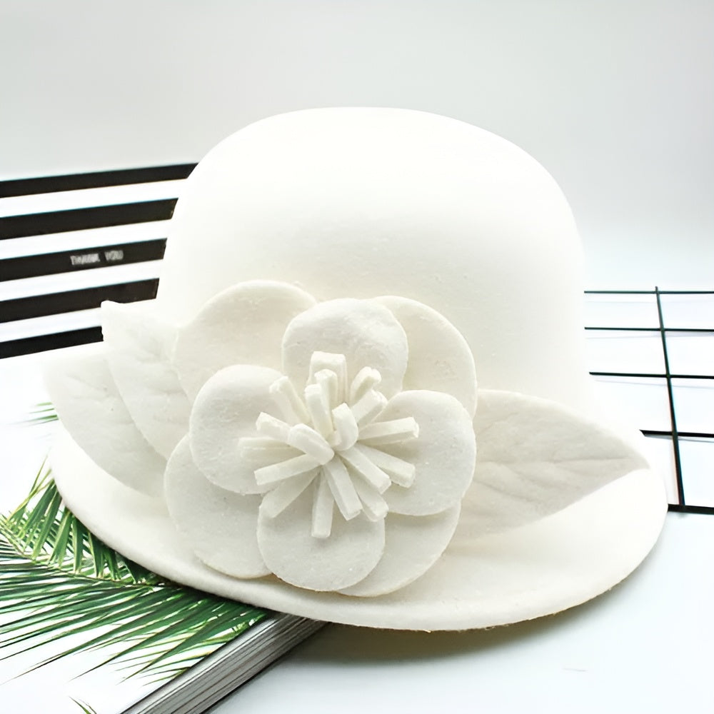 Chapeau Cloche Melon Femme Black&White