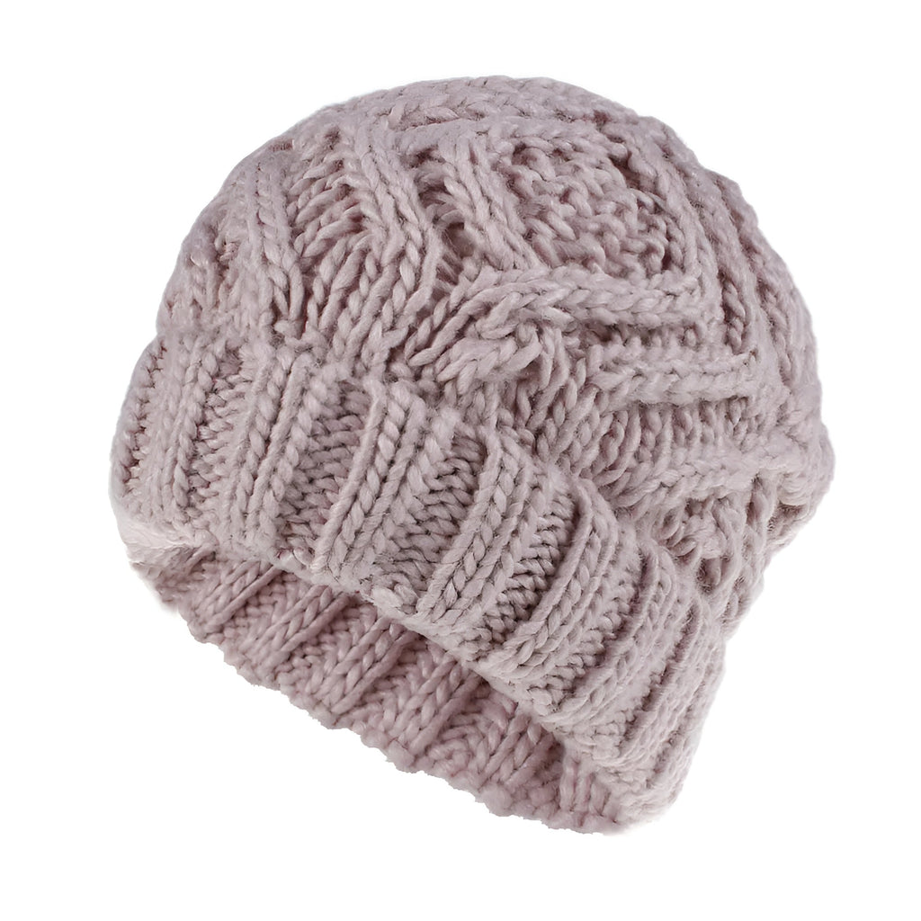 Bonnet Femme en tricot torsadé - GoldenCharm
