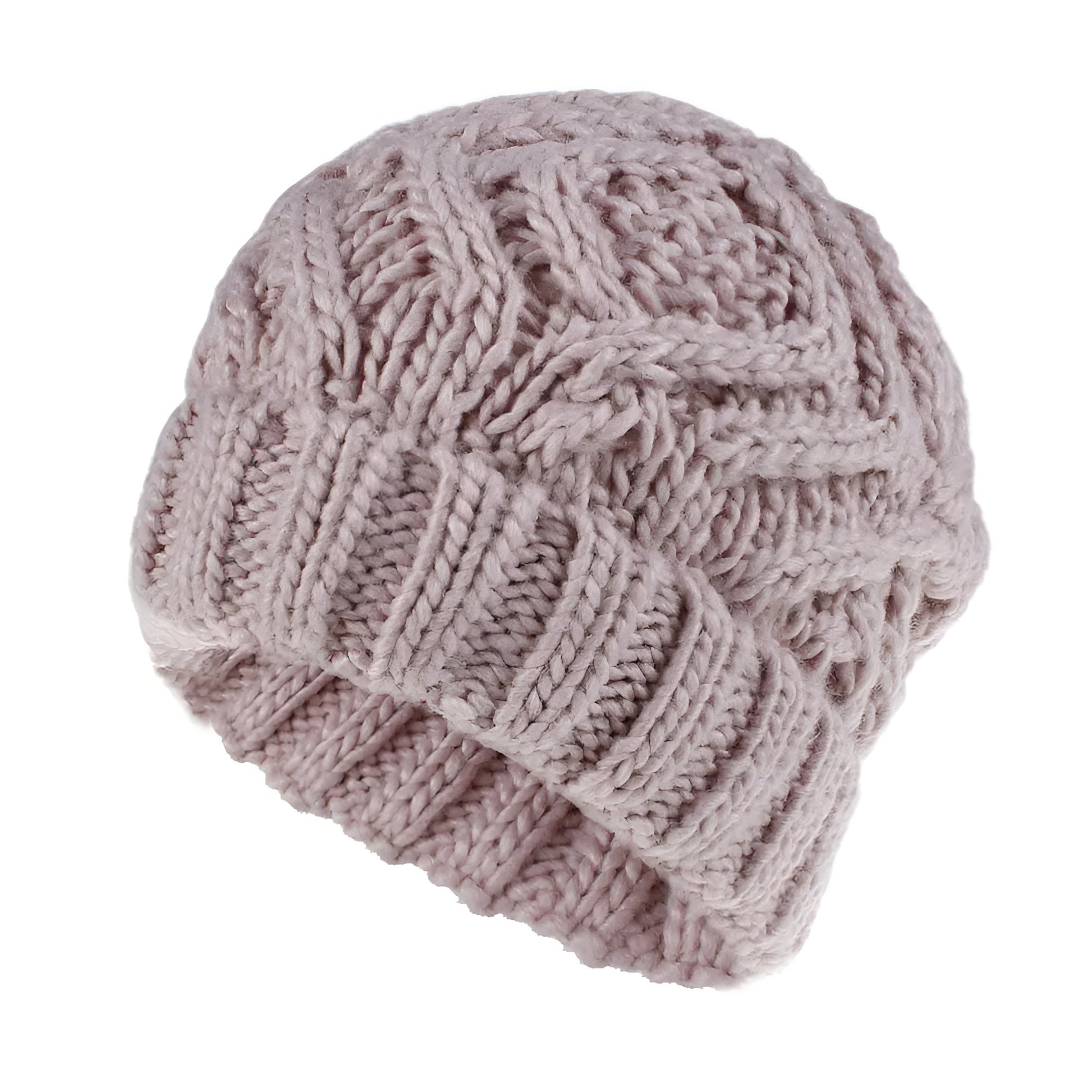 Bonnet Femme en tricot torsadé - GoldenCharm