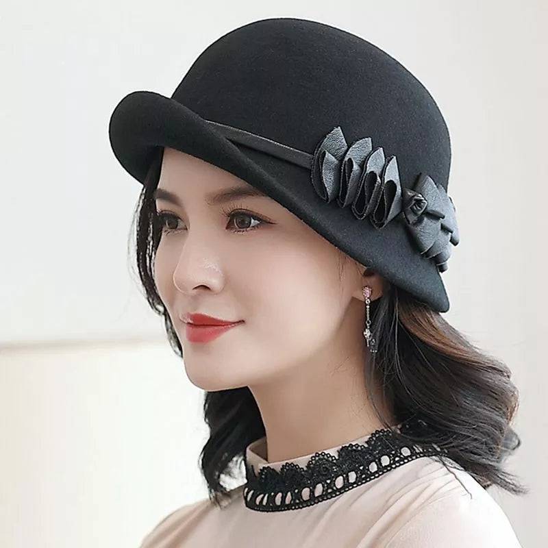 Chapeau en Laine Cloche Melon - Élégant