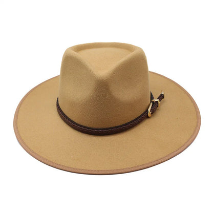 Chapeau Fedora Coton avec Cordon Tressé