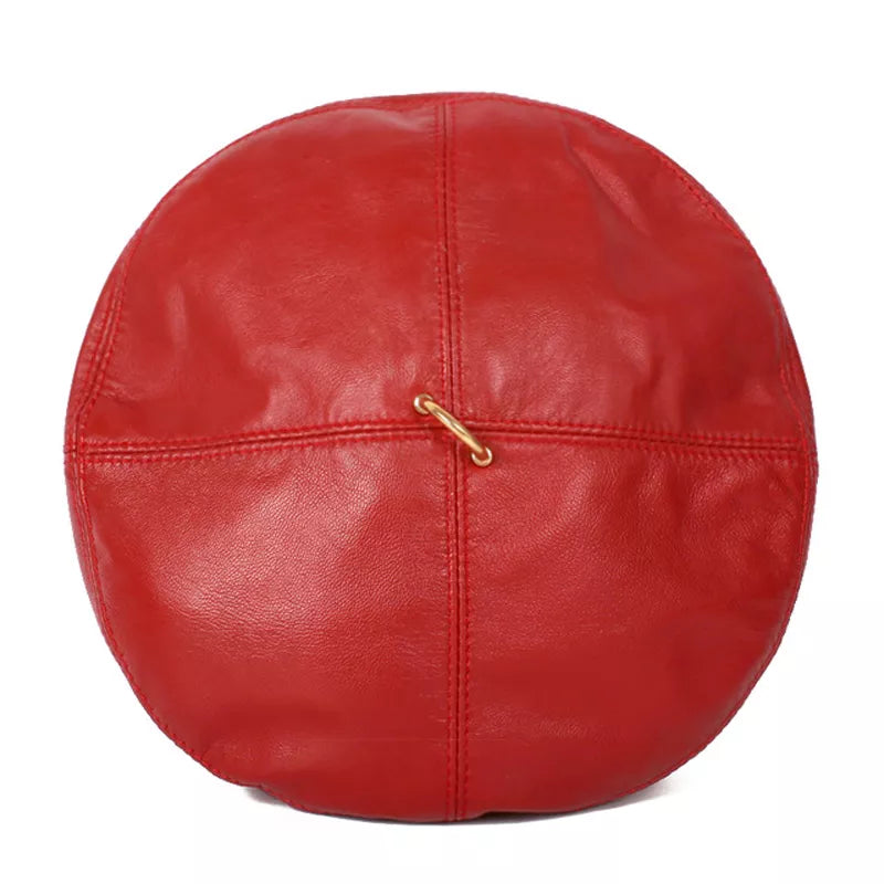 Béret Femme Véritable Cuir 100%