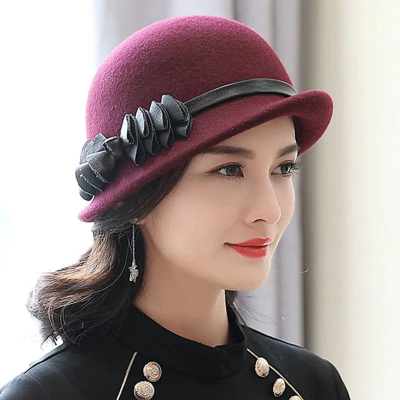 Chapeau en Laine Cloche Melon - Élégant