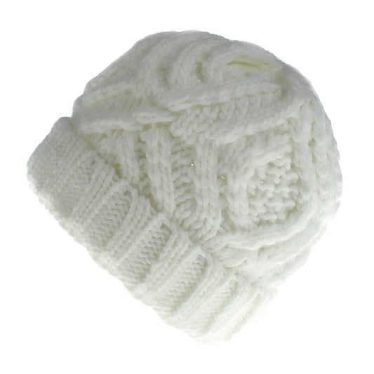 Bonnet Femme en tricot torsadé - GoldenCharm