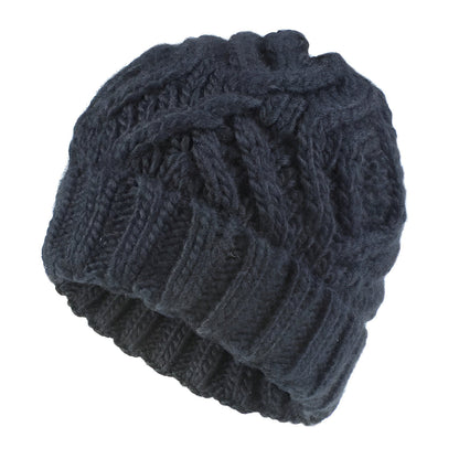 Bonnet Femme en tricot torsadé - GoldenCharm