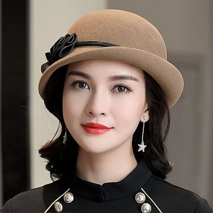 Chapeau en Laine Cloche Melon - Élégant