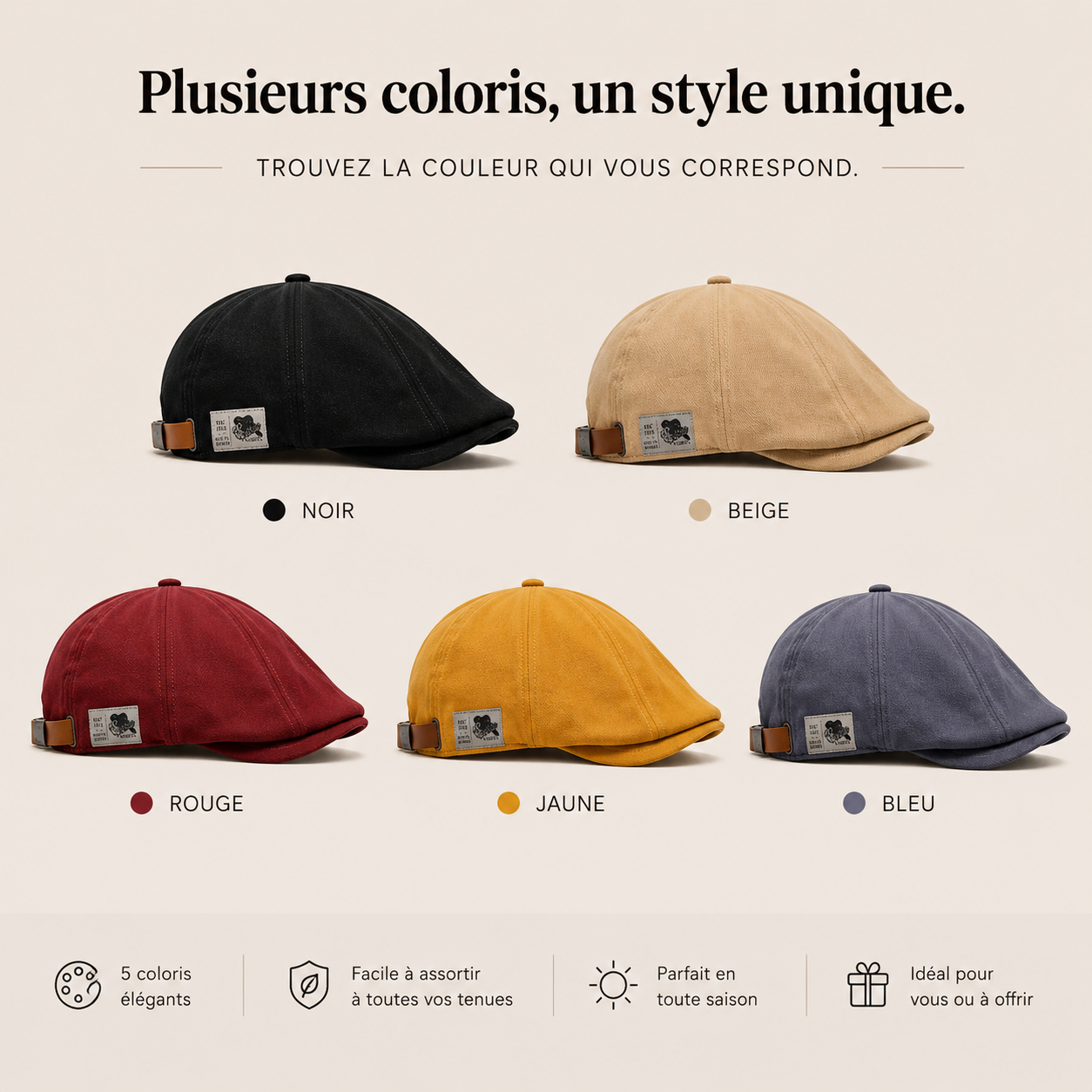 Béret Coton Homme - IvyCap