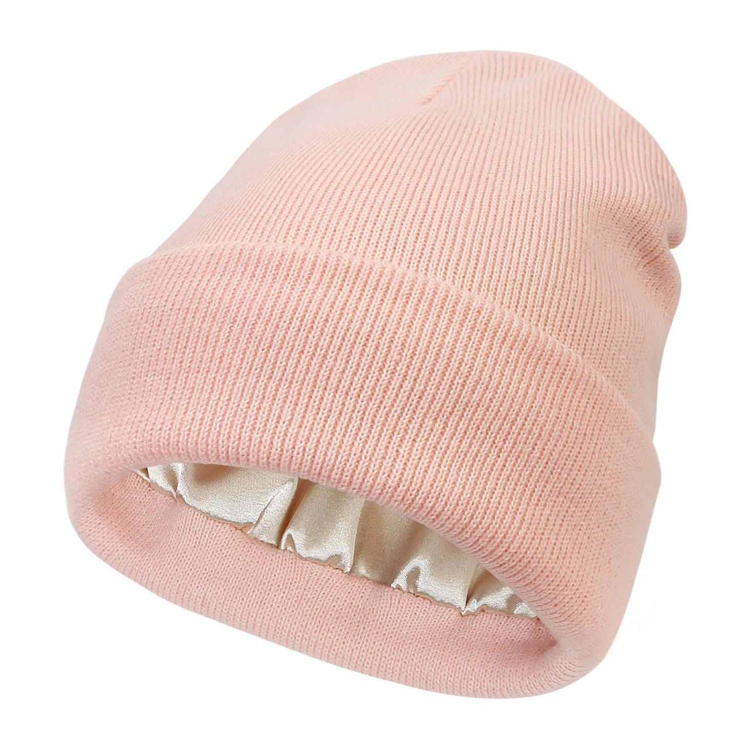 Bonnet Tricoté Doublure Satin - Satinaza