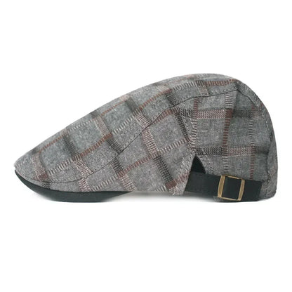 Béret Homme – Design À Carreaux Classique