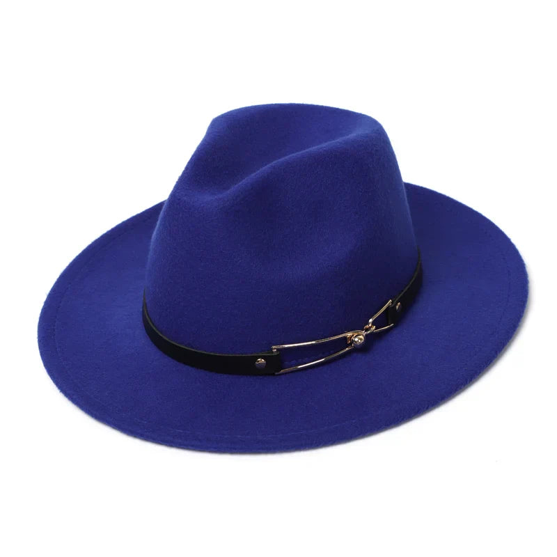Chapeau Fedora Classy Chic Anneau Doré