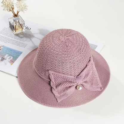 Chapeau de Paille Femme Chic Ruban