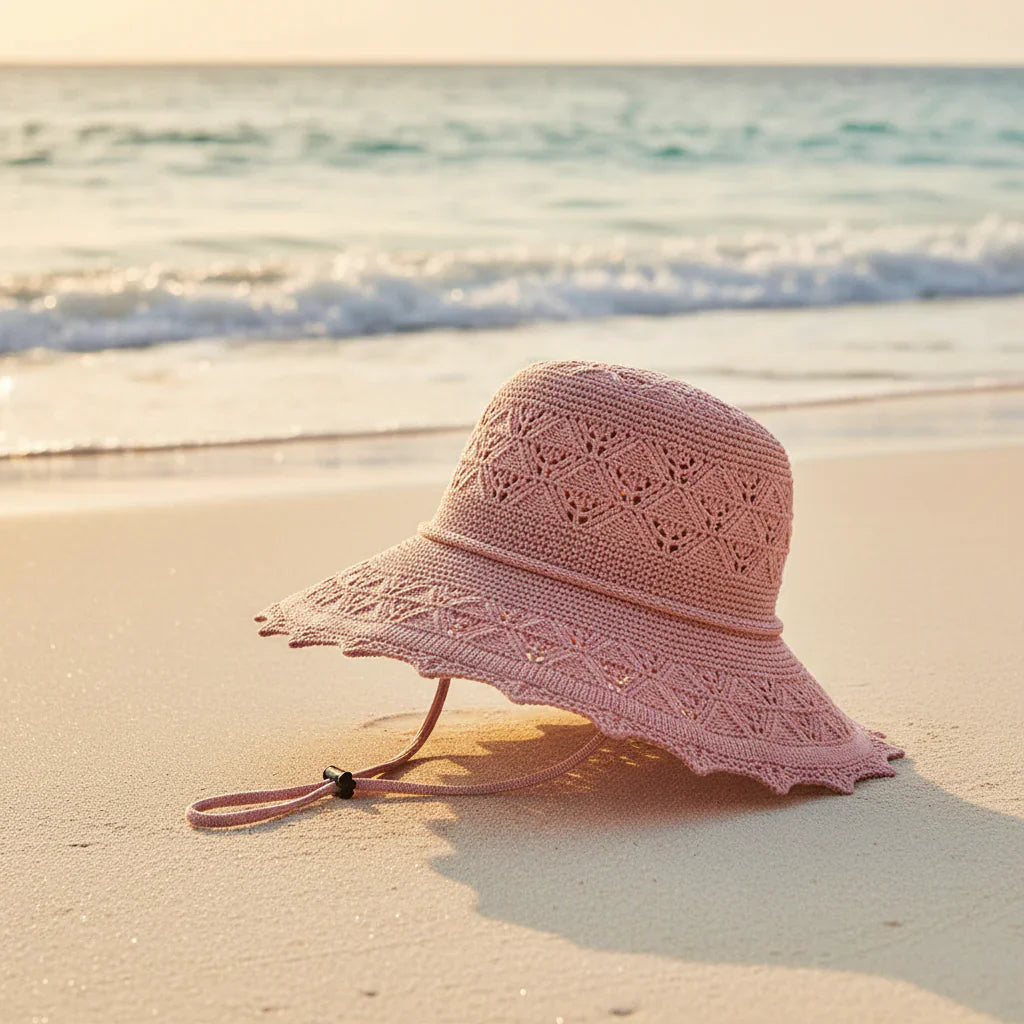 Chapeau de Paille Femme à Large Bord – Protection Solaire Ajourée