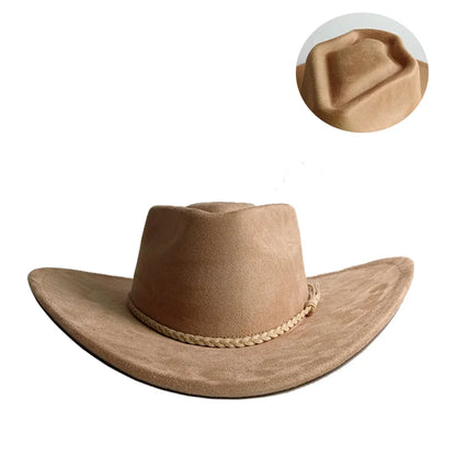 Chapeau Cowboy Coton Tressage Décoratif